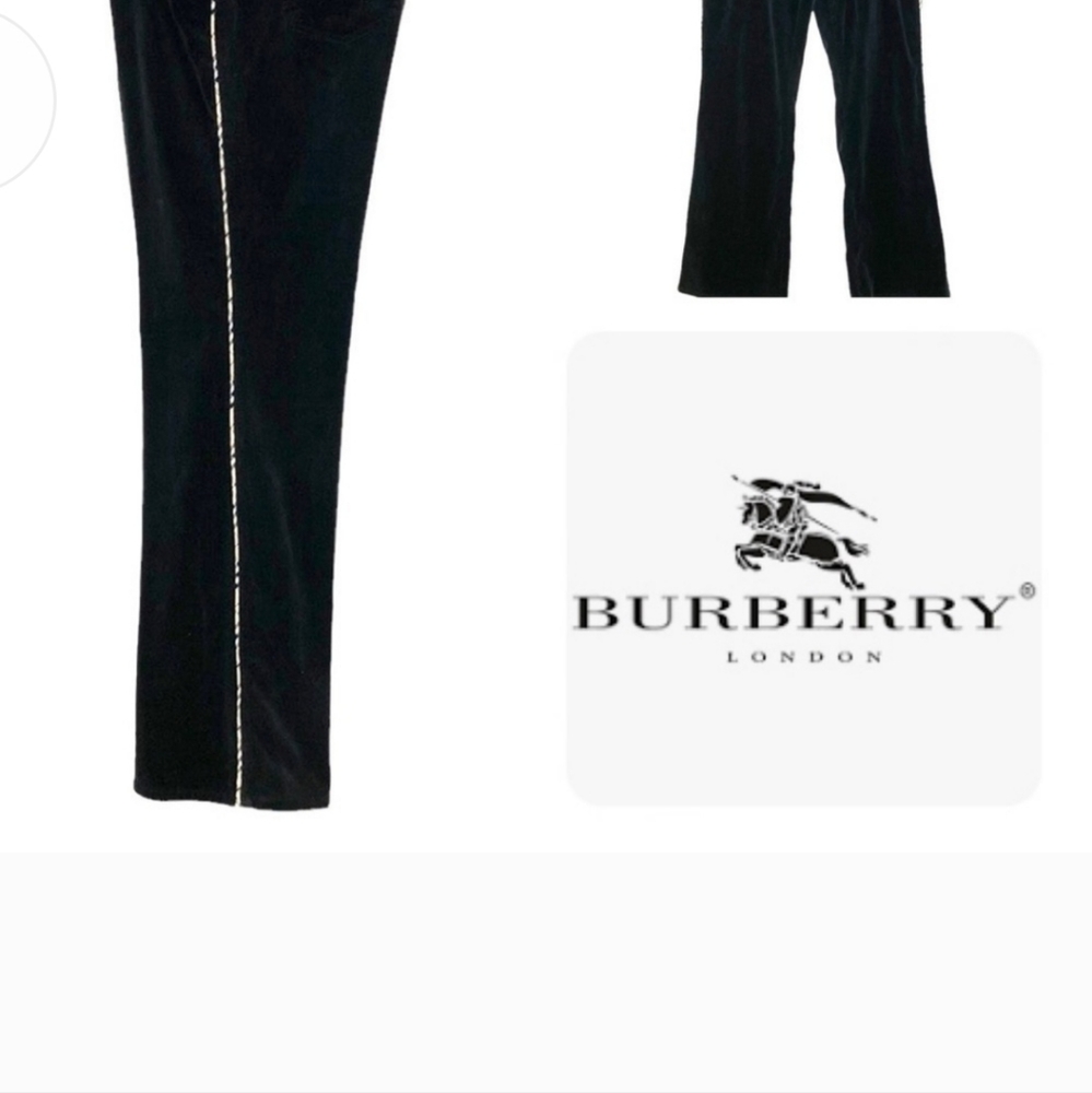 Burberry thin corduroy pants.